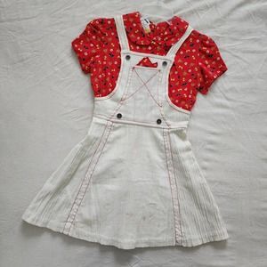 Vintage Floral & Cream Dress kids 12